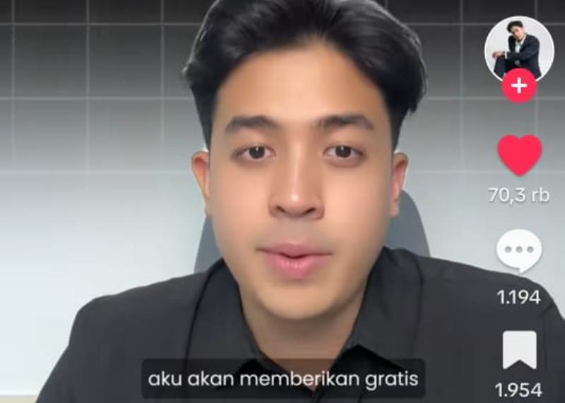 Tangkapan layar video Jerome Polin di akun Tiktoknya.