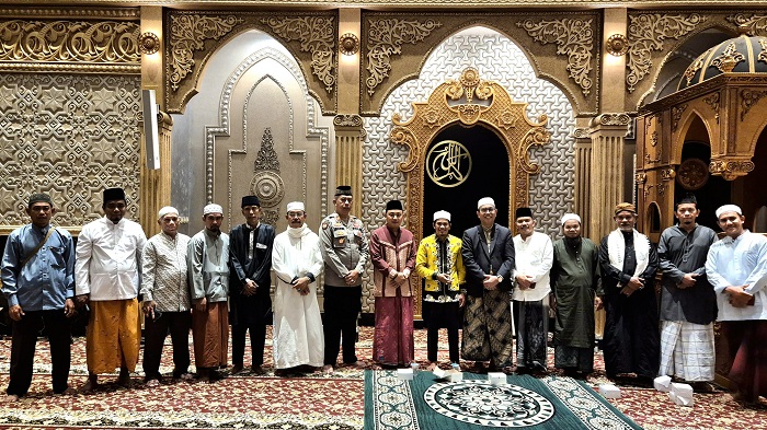 TAUSIAH: Gelaran Isra Mikraj Nabi Muhammad SAW sekaligus menyambut bulan suci Ramadan 1446 H di Masjid Agung Oesman Al-Khair, Sukadana, Rabu (5/2).