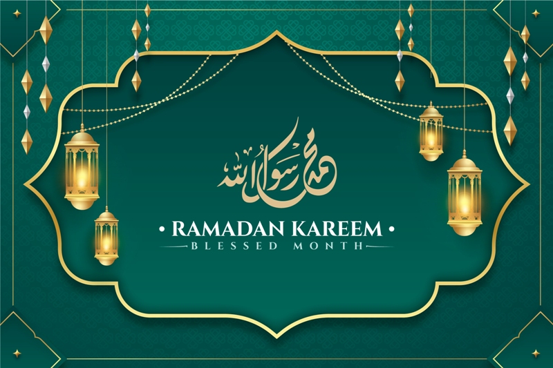 Ilustrasi bulan Ramadhan.