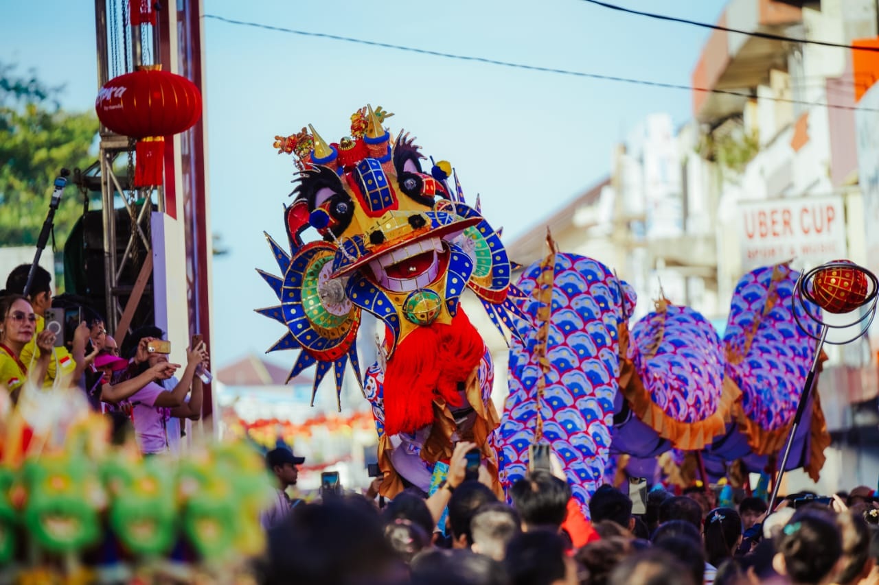 BUKA MATA: Ritual Naga Buka Mata di Kelenteng Kwan Tie Bio mengawali Cap Go Meh di Kota Pontianak.