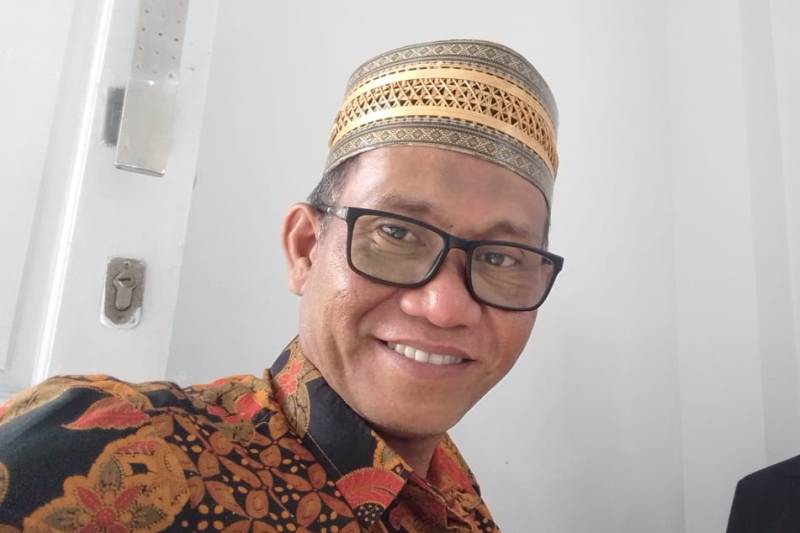 Sahroni, salah seorang korban dugaan penipuan umrah oleh Ihya Tour & Travel.