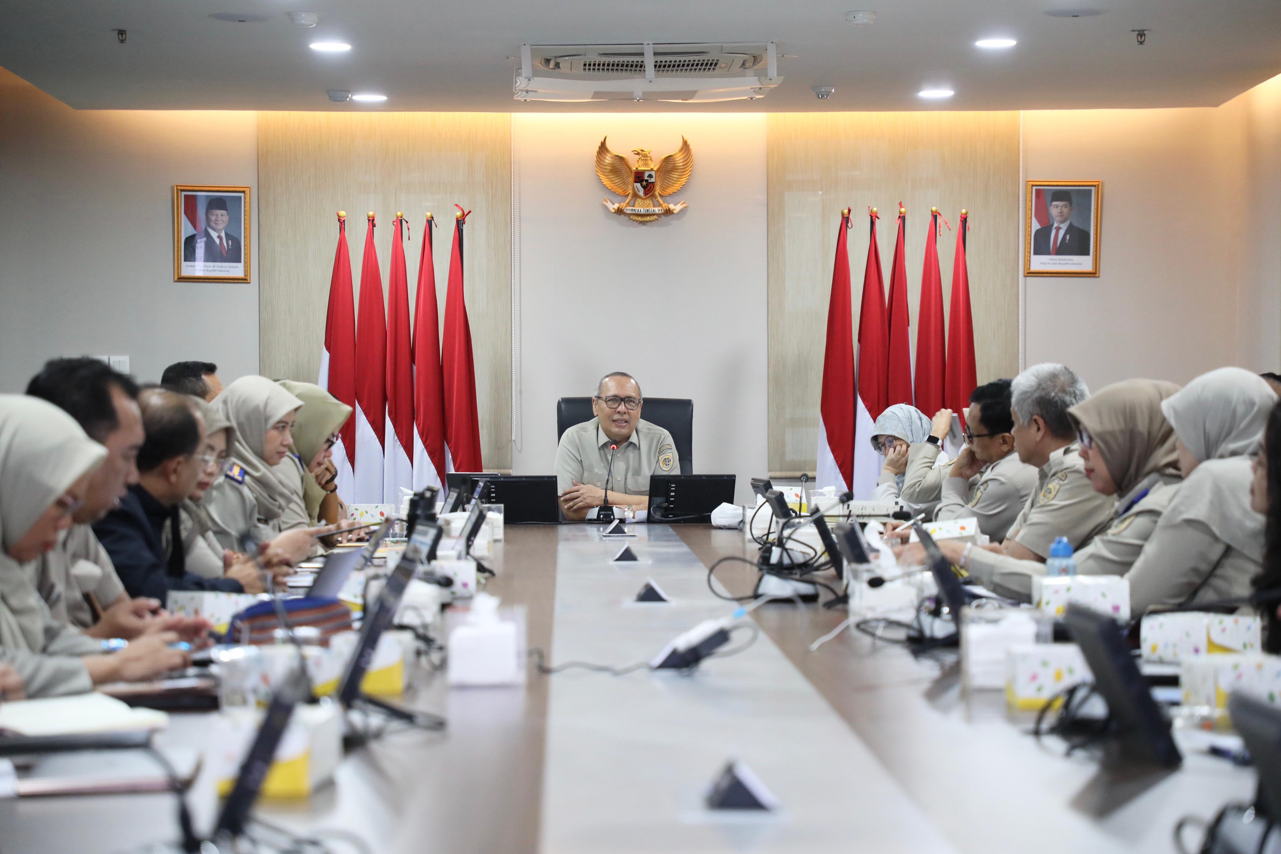 Suyus Windayana dalam rapat yang berlangsung pada Senin (10/02/2025) di Ruang Rapat 401 Kantor Kementerian ATR/BPN, Jakarta.