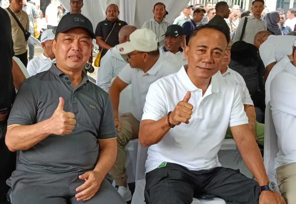 Gubernur Kalimantan Barat terpilih, Ria Norsan dan Wakil Gubernur terpilih, Krisantus Kurniawan.