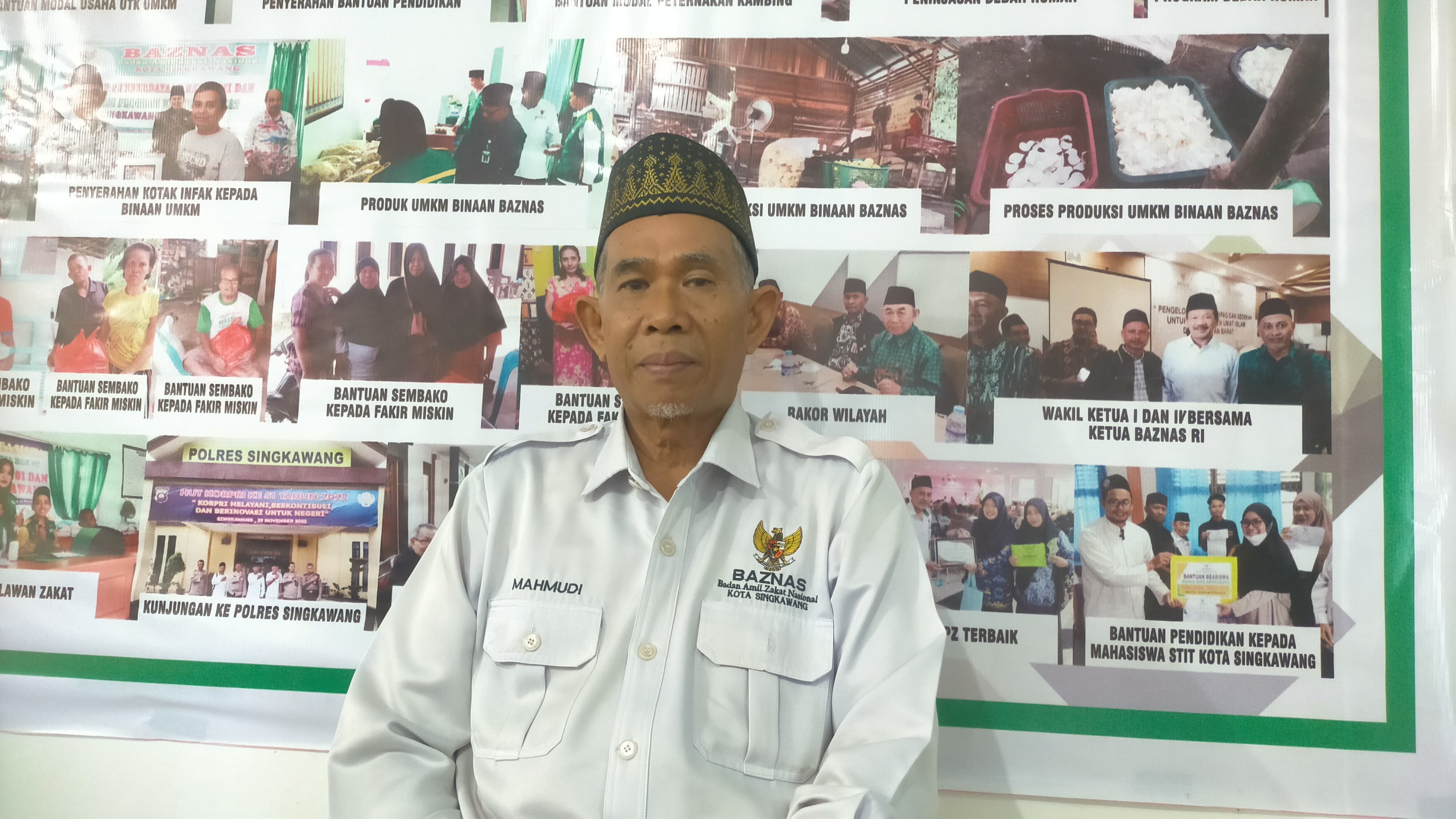 Ketua Baznas Singkawang, Mahmudi.