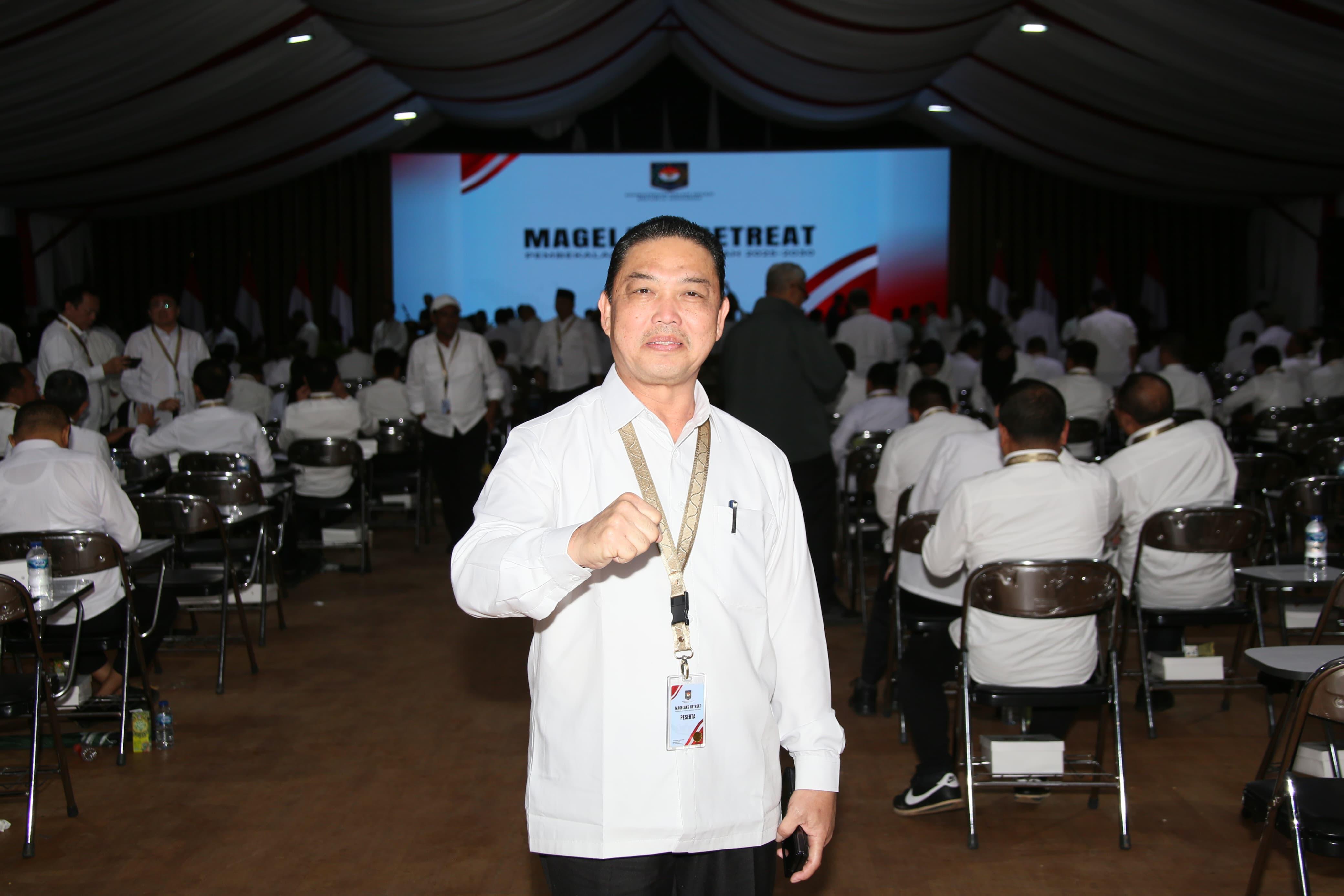 Gubernur Kalbar Ria Norsan saat mengikuti rangkaian kegiatan Retret Kepala Daerah di Akmil Malang Magelang.