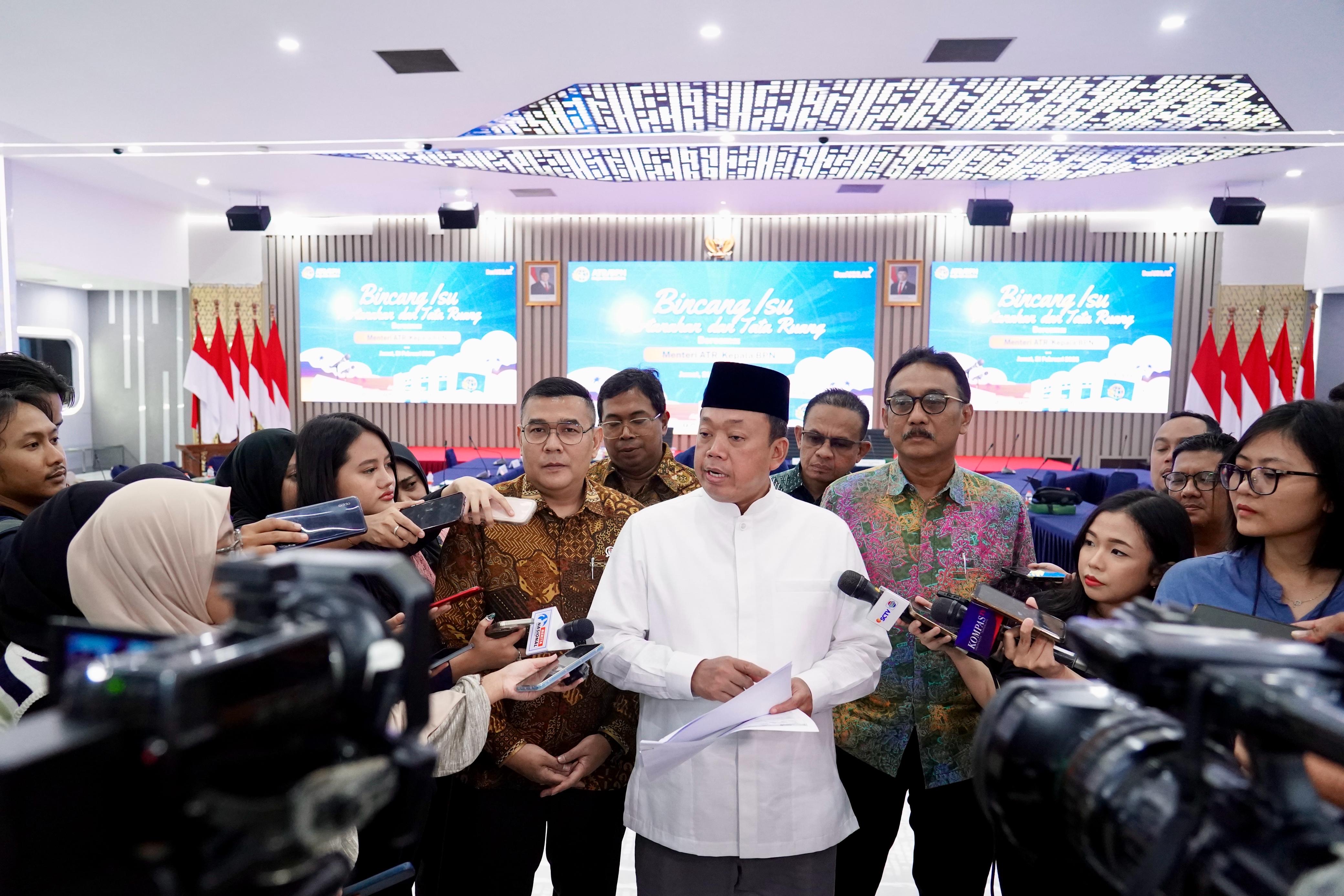 ementerian Agraria dan Tata Ruang/Badan Pertanahan Nasional (ATR/BPN) meggelar acara Bincang Isu Pertanahan dan Tata Ruang Bersama Menteri ATR/Kepala BPN, Nusron Wahid.