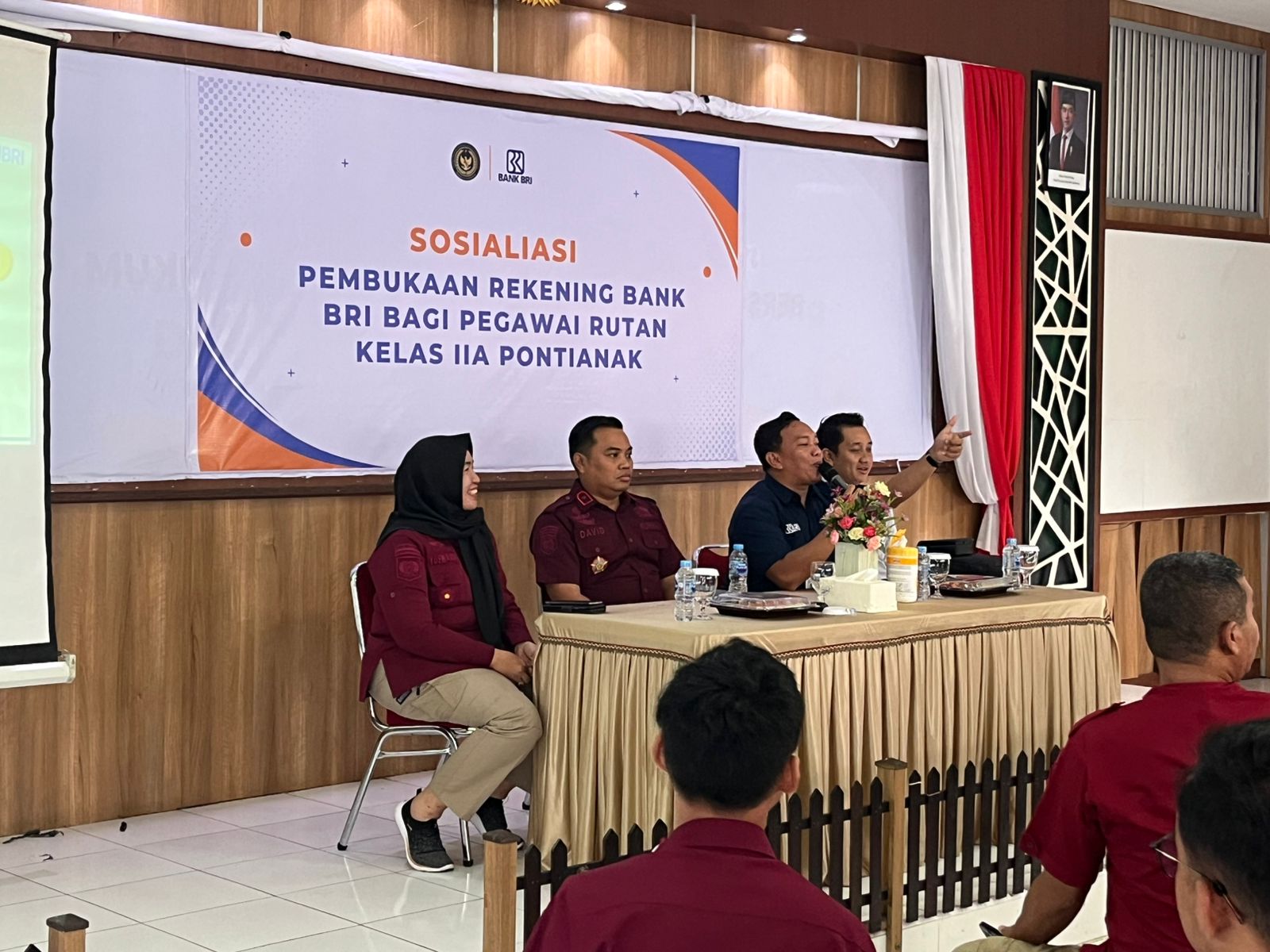 Sosialisasi Keuangan oleh BRI BO Pontianak di Lapas Kelas II A Pontianak.