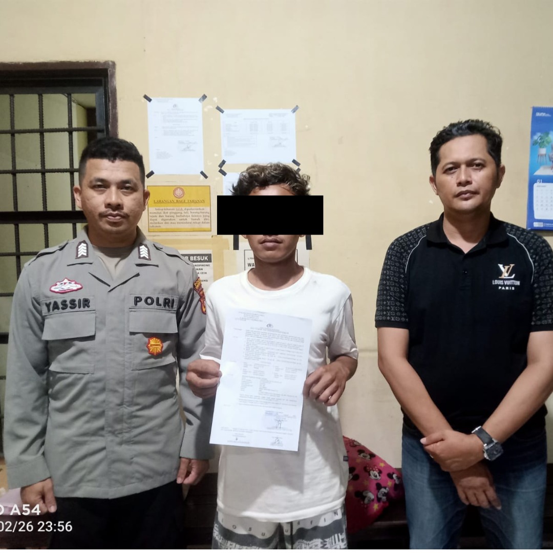PENIPUAN : Tersangka penipuan di Kecamatan Simpang Hilir, Kabupaten Kayong Utara berhasil dibekuk Polisi.