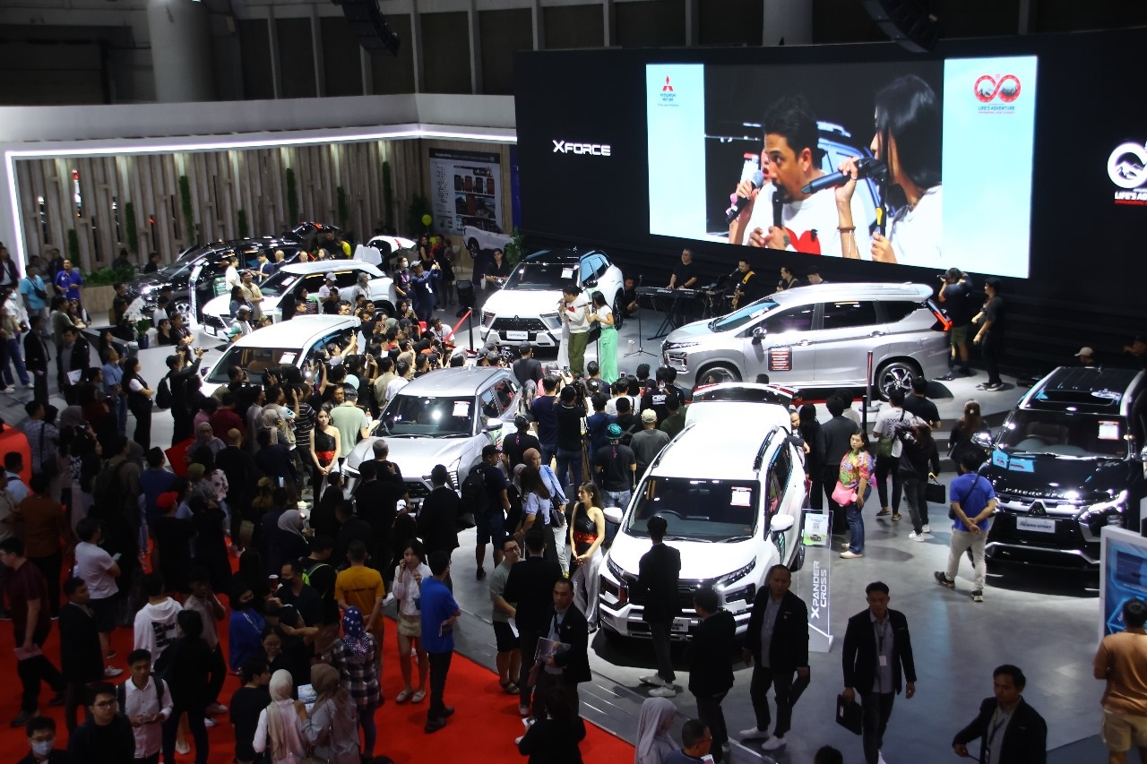 MEMUASKAN: Mitsubishi sukses menutup partisipasinya di ajang IIMS 2025 dengan hasil yang memuaskan.