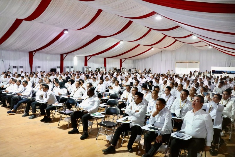 Retret Kepala Daerah di Akademi Militer Magelang, Selasa (25/2) kemarin.