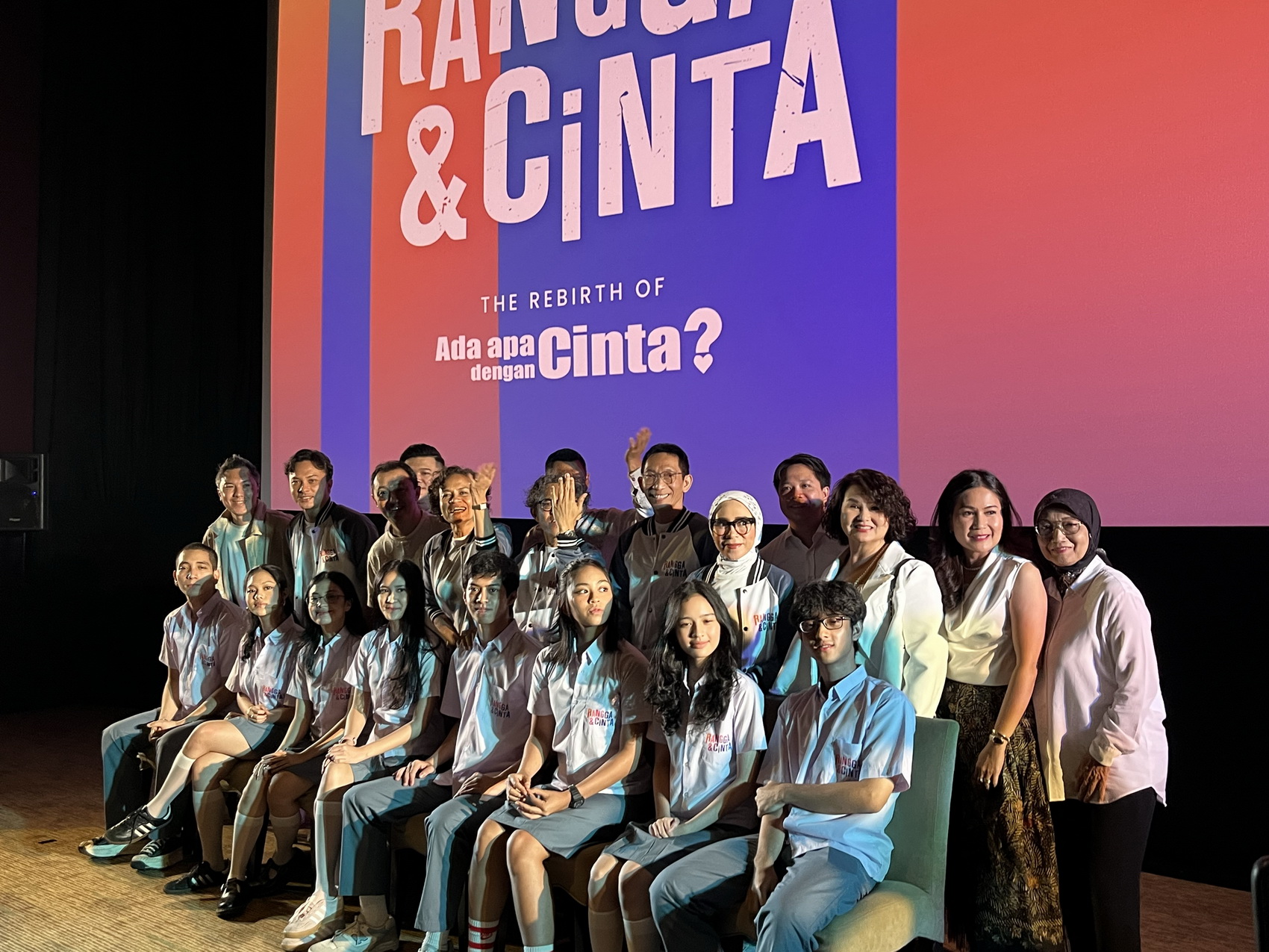 MUSIKAL: Konferensi pers film musikal Rangga & Cinta di Plaza Senayan XXI, Jakarta, Jumat (28/2).