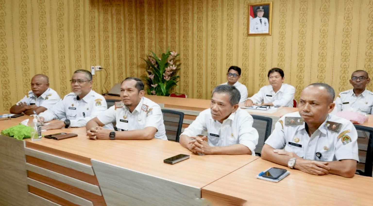 VICON: Wabup Ketapang, Jamhuri Amir, mengikuti vicon indikator IPKD MCP 2025, Rabu (5/3).