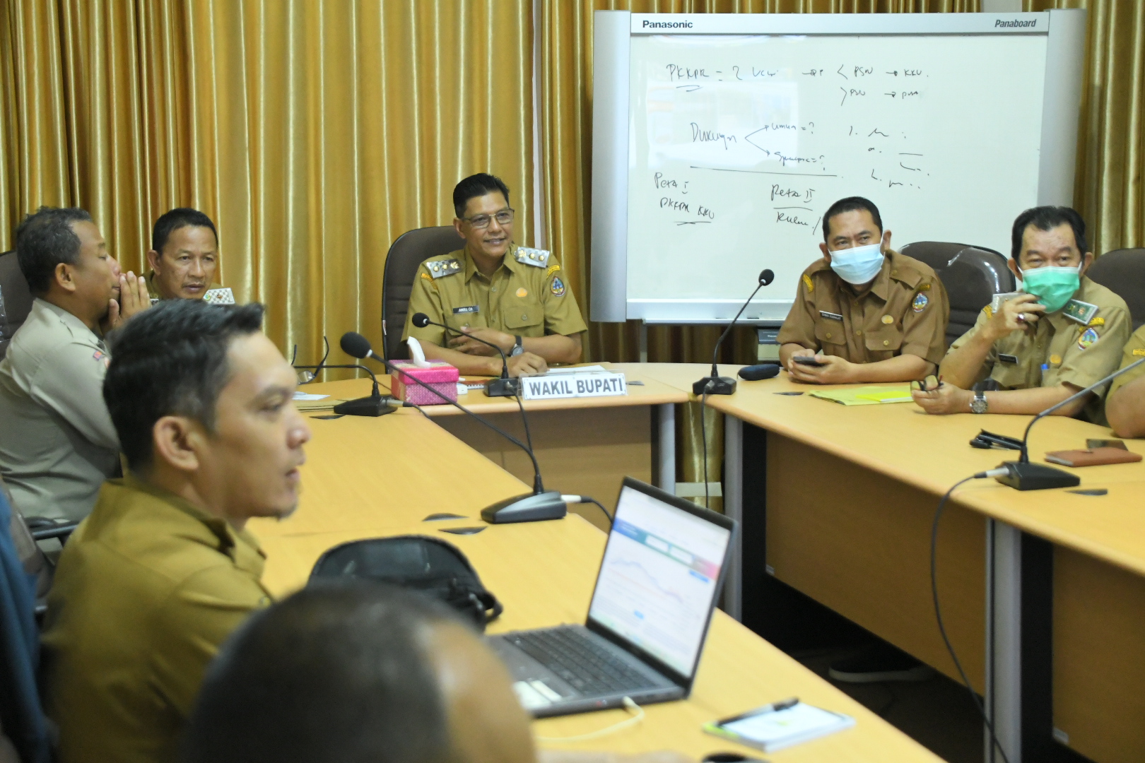 RAKOR: Rapat Koordinasi (Rakor) Pengendalian Inflasi yang dilaksanakan secara daring, Senin (10/3).