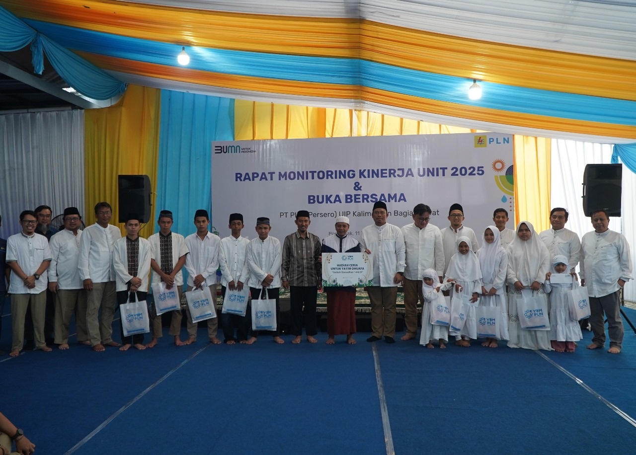 HADIAH CERIA: PLN UIP KLB menggelar kegiatan yang bertajuk Hadiah Ceria Untuk Yatim Dhuafa ini diselenggarakan &nbsp;bertepatan pada hari ke-11 bulan Ramadhan 1446 H (11/3).