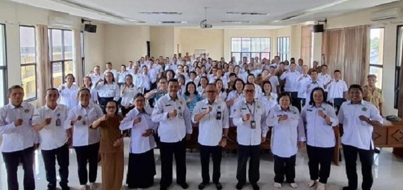 GURU: Peserta KKG-PAK yang diikuti lebih dari 100 guru Agama Kristen.