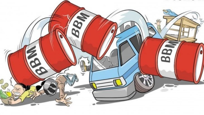 Ilustrasi BBM Ilegal.