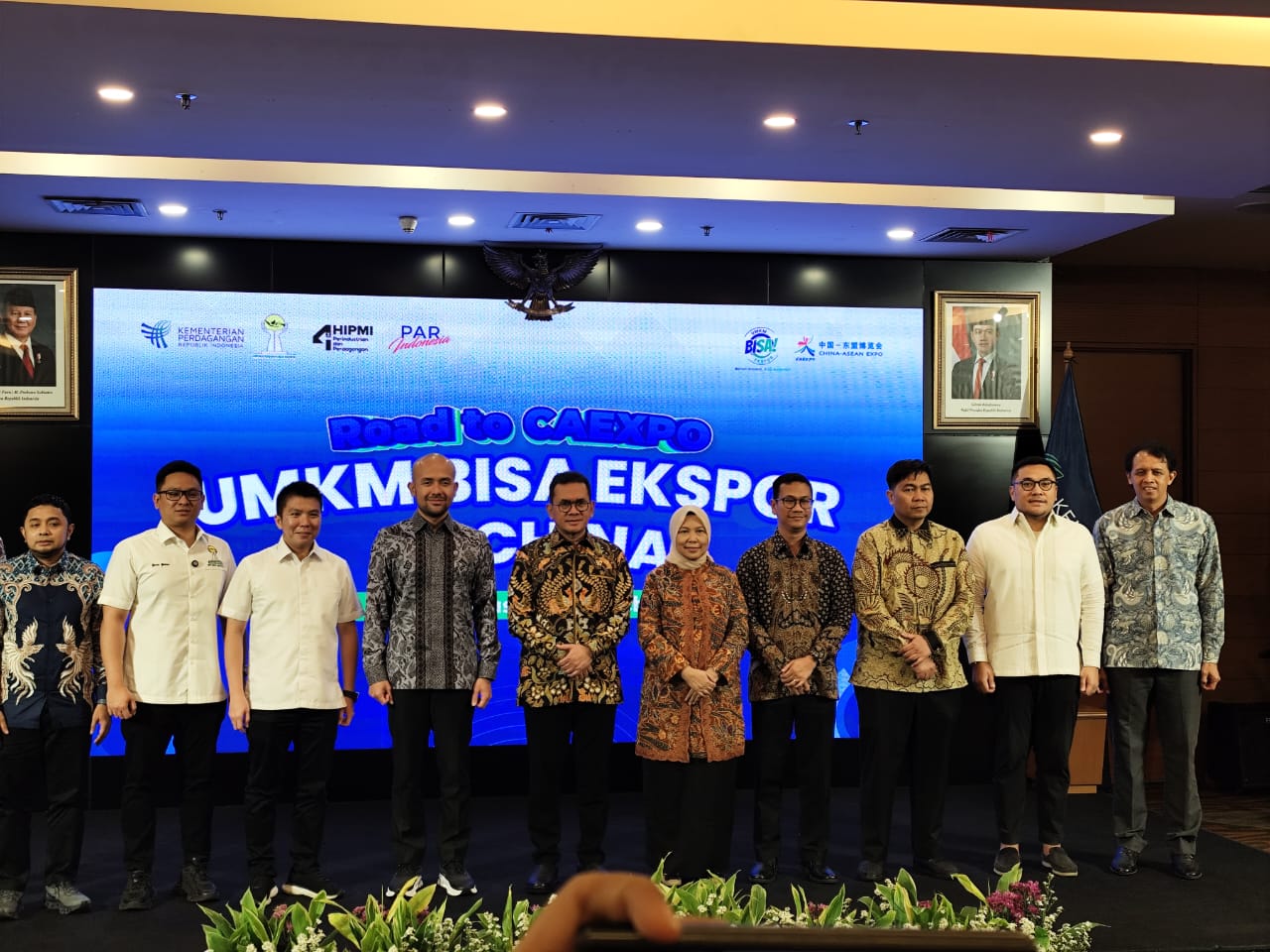 Menteri Perdagangan Budi Santoso selaku kemoterapi speaker dalam acara Road to CAEXPO-CABIS ke-22 Tahun 2025 dengan tema "UMKM Bisa Ekspor ke China", pada Senin (15/3) di Gedung Kemendag di Jakarta.