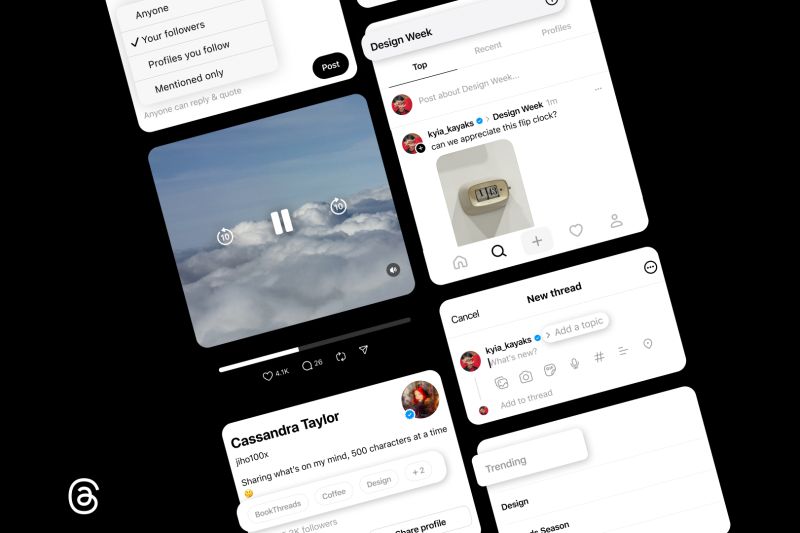 Ilustrasi Threads yang memiliki beragam fitur baru bagi pengguna.