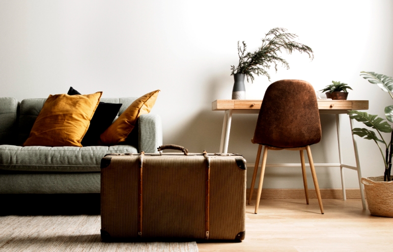 Ilustrasi ide menata ruang tamu simpel saat idulfitri.
