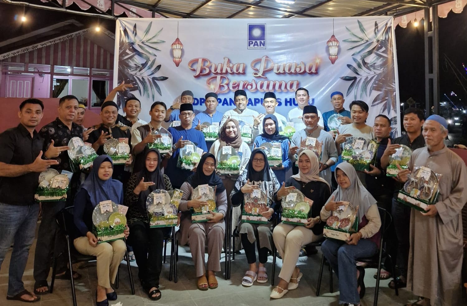 BUKBER: Acara buka puasa bersama yang digelar DPD PAN Kapuas Hulu. (ISTIMEWA)