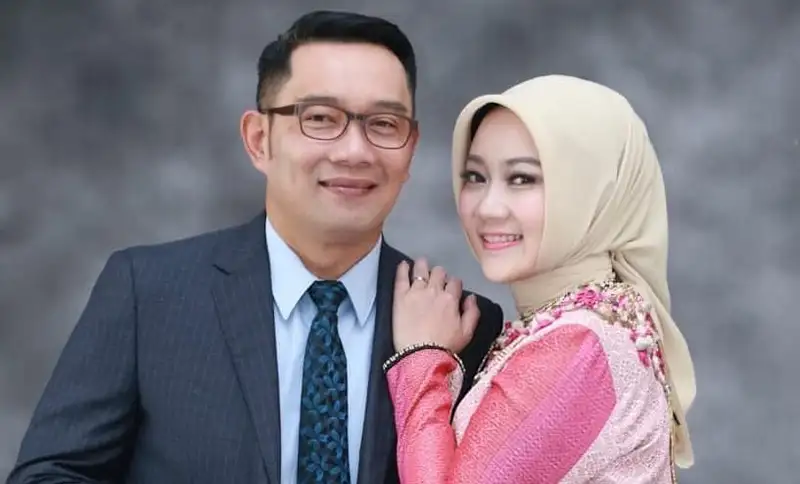 Ridwan Kamil bersama istri, Atalia Praratya.