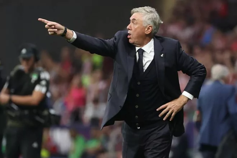 Pelatih Real Madrid, Carlo Ancelotti.
