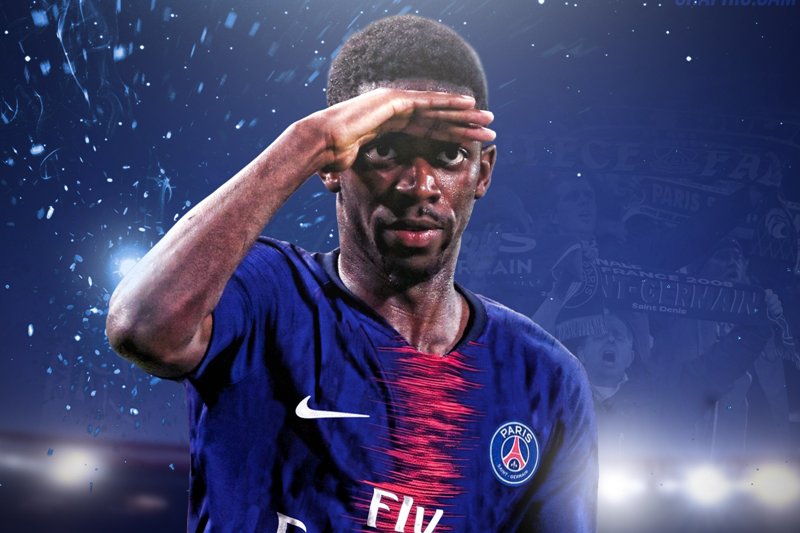 Penyerang sayap PSG Ousmane Dembele.