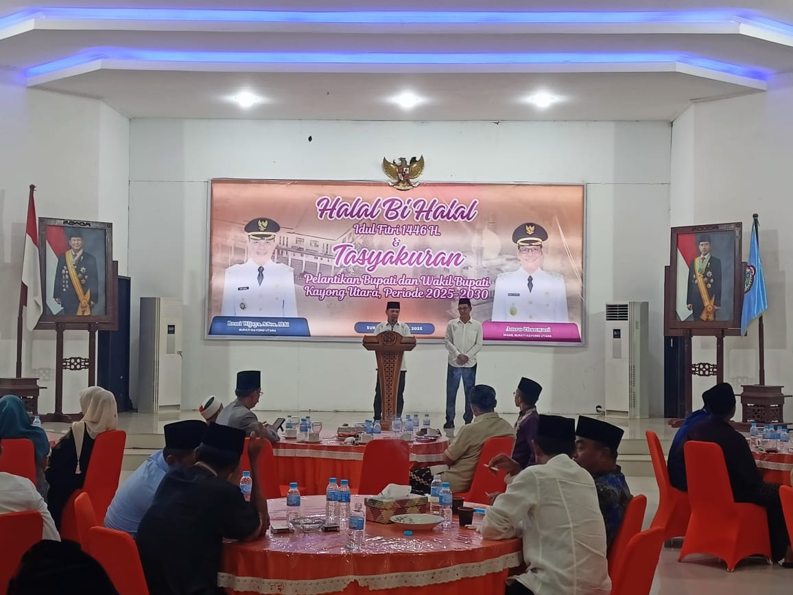 TASYAKURAN: Kegiatan tasyakuran pelantikan Bupati dan Wakil Bupati Kayong Utara periode 2025-2030.