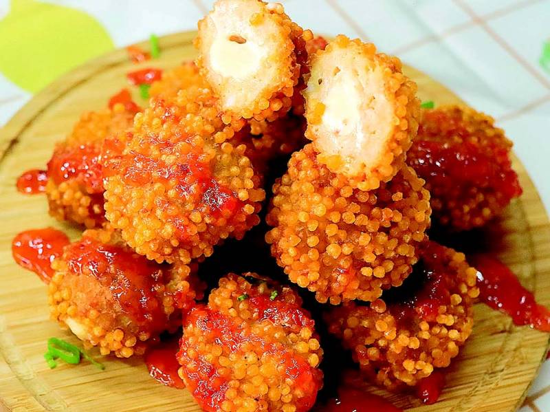 Melting cheese chicken nugget ala Chef Tian.