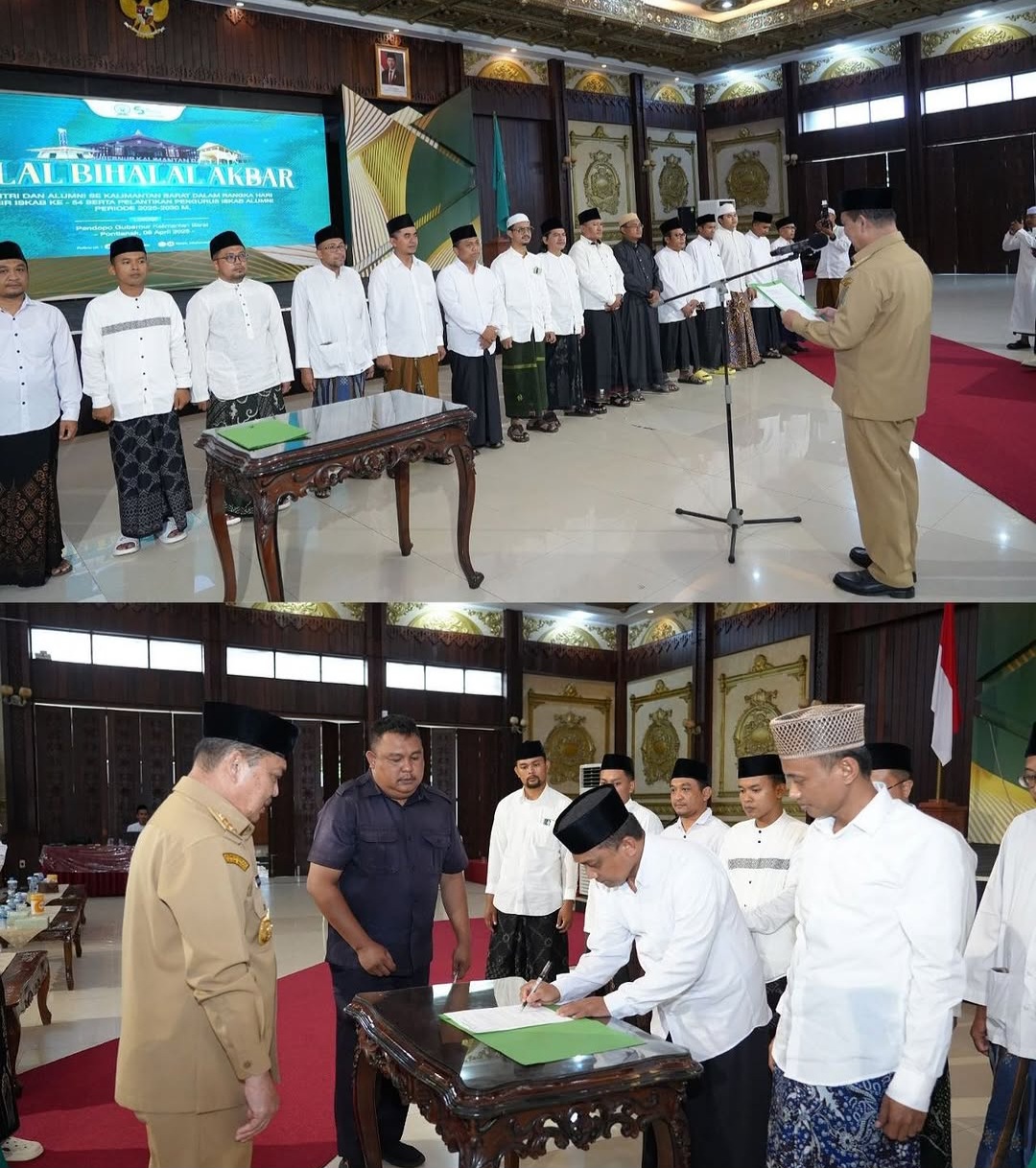 LANTIK: Gubernur Kalbar Ria Norsan melantik pengurus ISKAB di Pendopo Gubernur Kalbar.