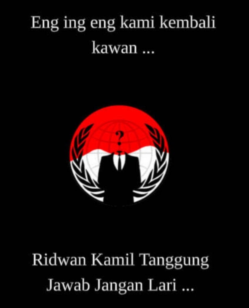 Instagram Ridwan Kamil diduga diretas dengan unggahan meminta pertanggungjawaban.