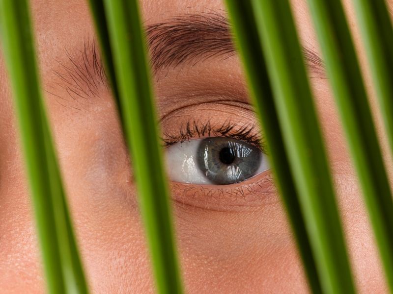 Ilustrasi seorang pengidap Glaukoma.