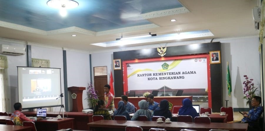 LAUNCHING: Kemenag Singkawang Ikuti Evaluasi ZI dan Launching Buku Bank Soal ZI, Siap Menuju WBBM.