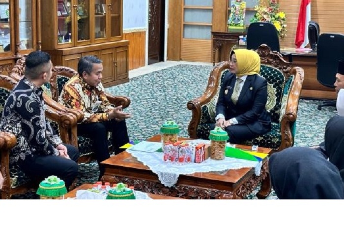 AUDIENSI: Bupati Erlina menerima audiensi Kepala BPJS Ketenagakerjaan. (ISTIMEWA)