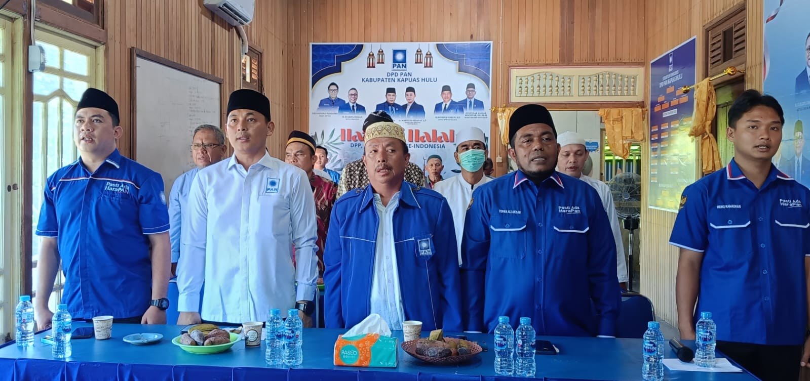 HALAL BIHALAL: DPD PAN Kapuas Hulu saat mengikuti acara halal bihalal se-Indonesia secara zoom.  (IST)