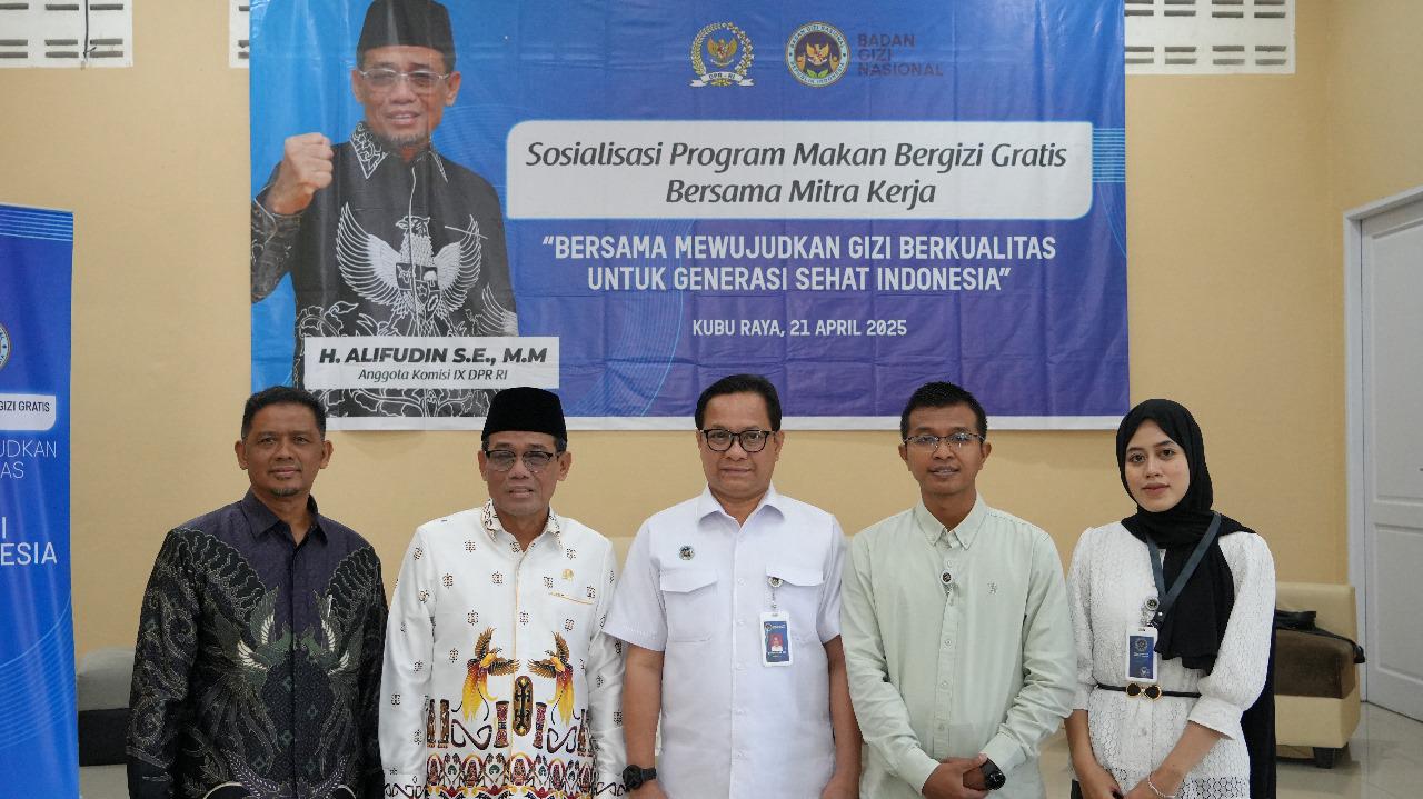 Sosialisasi program MBG yang dilakukan Komisi IX DPR RI di Gedung Santo Thomas, Utama Parit Baru, Kecamatan Sungai Raya Senin, 21 April 2025.