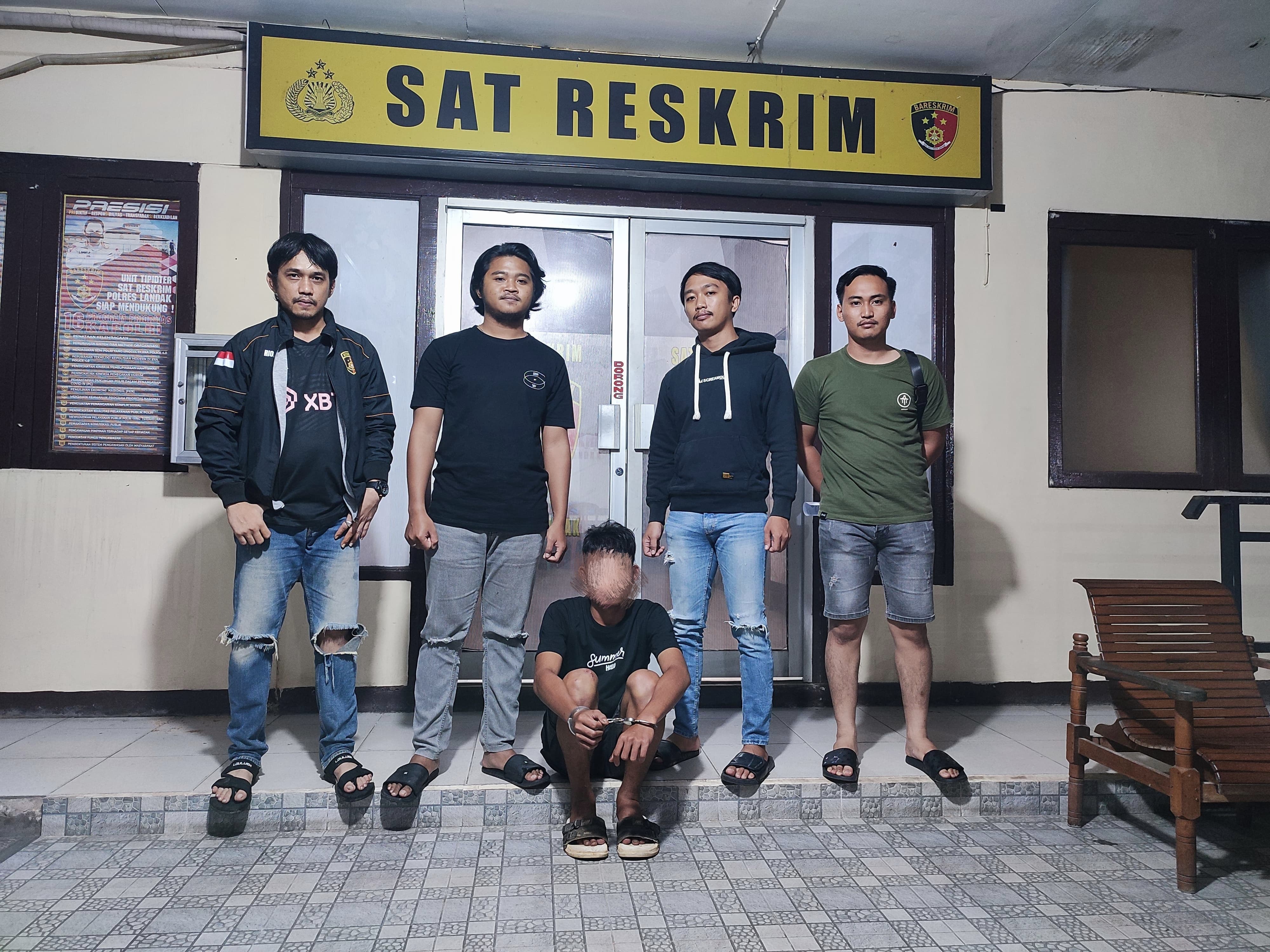 Anggota Sat Reskrim Polres Landak mengamankan sejumlah pelaku kekesaran seksual terhadap anak dibawah umur.