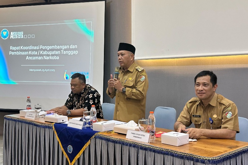 Wabup Juli saat membuka Rakor KOTAN.