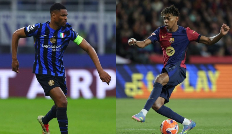 Denzel Dumfries-Inter Milan dan Lamine Yamal-Fc Barcelona.