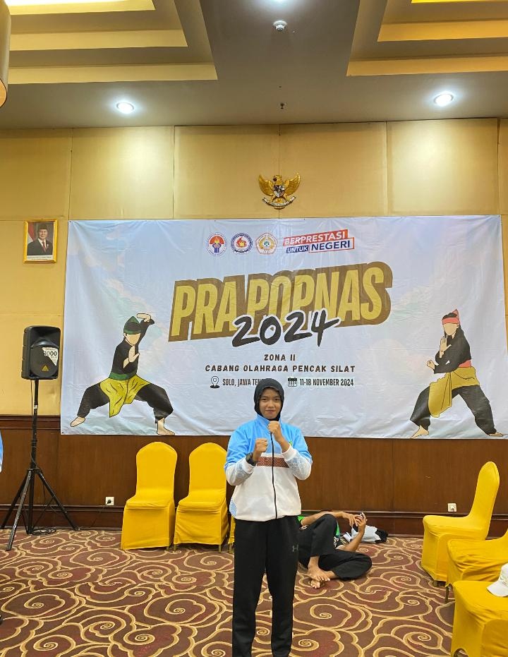 Via Auriandari saat mengikuti Pra Pekan Olahraga Pelajar Nasional Tahun 2024