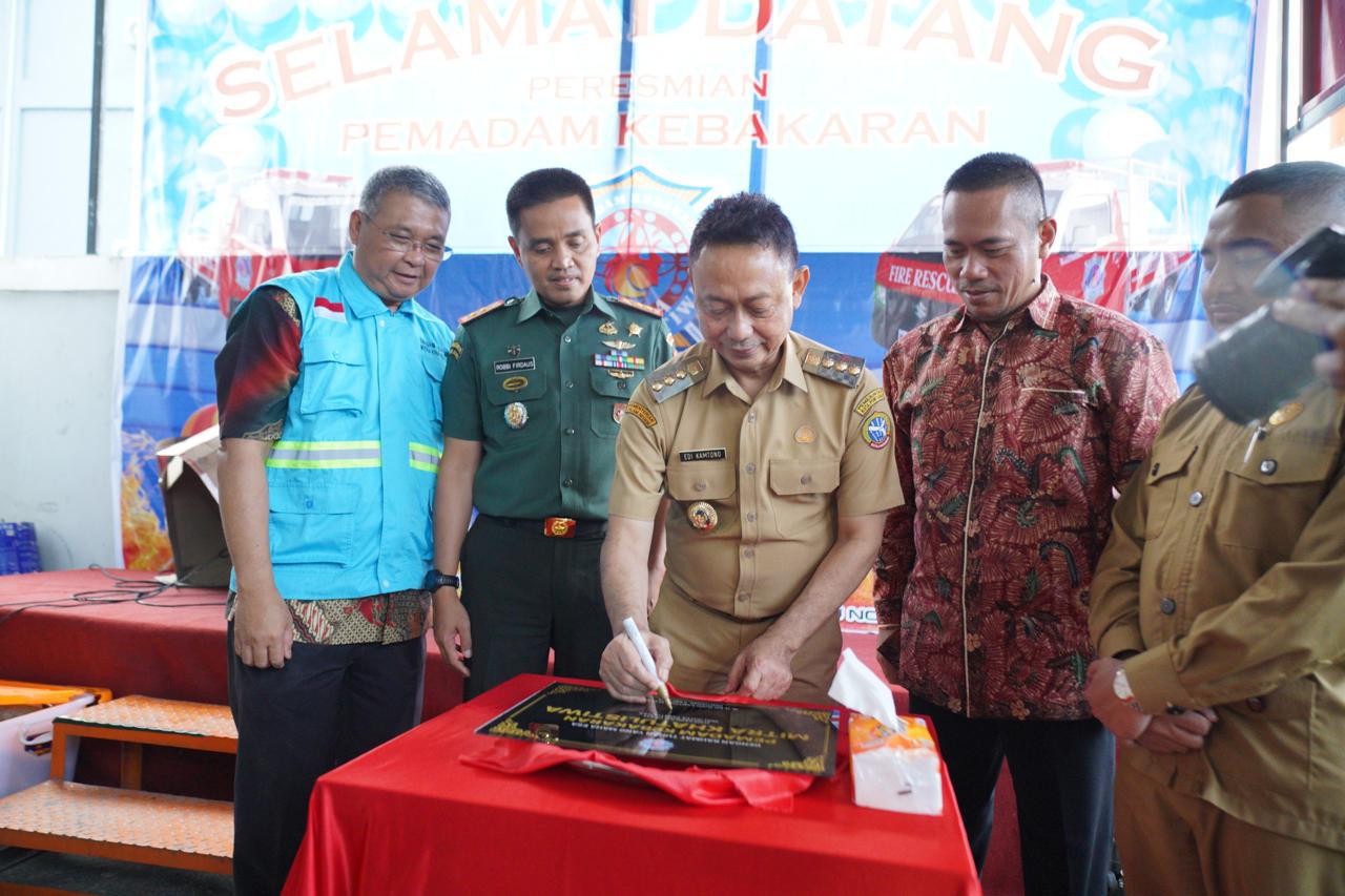 RESMI: Peresmian pemadam kebakaran Mitra Khatulistiwa di Pontianak, kemarin.