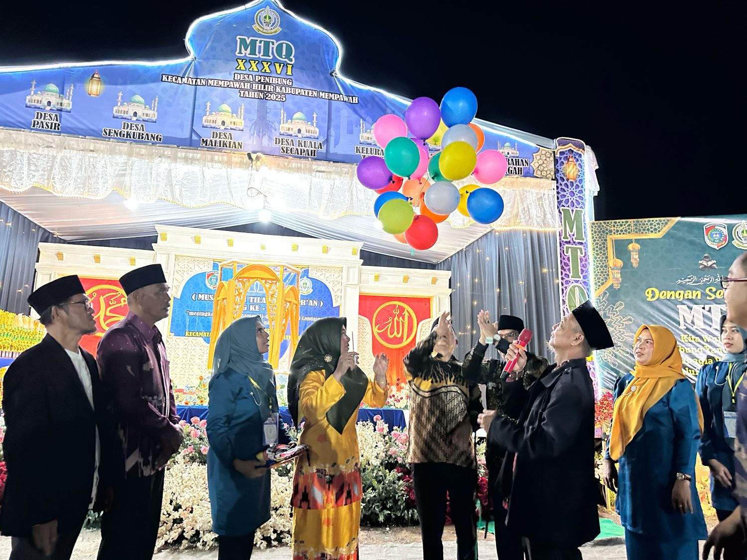 MTQ : Suasana pembukaan MTQ ke-36 tingkat Kecamatan Mempawah Hilir.