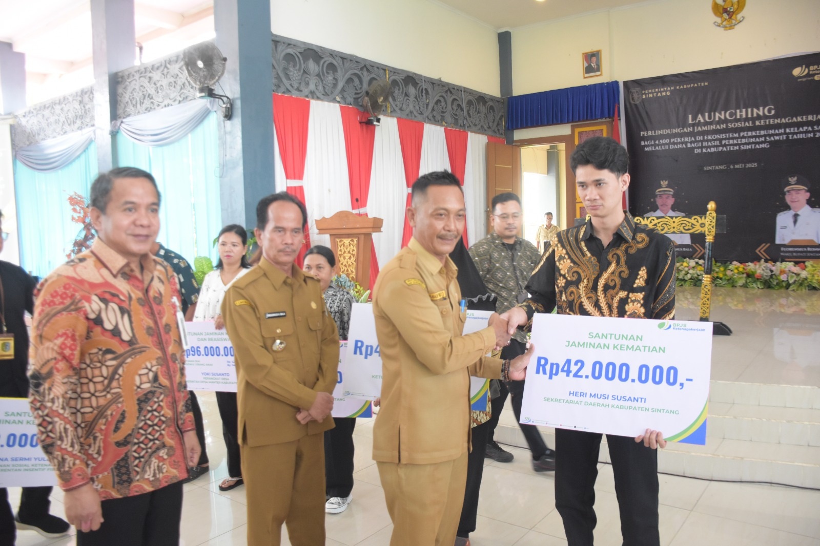 PROGRAM : Hermanus Hadi Purwanto menyebut program bantuan iuran BPJS Ketenagakerjaan adalah langkah konkret dalam memperluas perlindungan sosial di sektor informal.