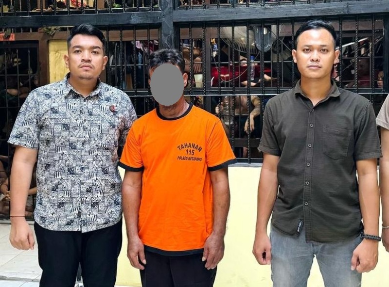 T (57), pelaku pencabulan di rumah sakit diringkus polisi.