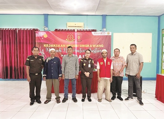 RJ : Upaya RJ di Rumah Restorative Damai yang bertempat di Aula Kantor Camat Singkawang Barat, baru-baru ini.