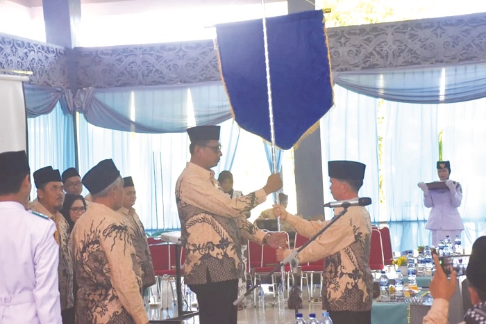 Suasana pelantikan pengurus baru dan Raker Puspawaja Kabupaten Sintang masa bakti 2025-2030.