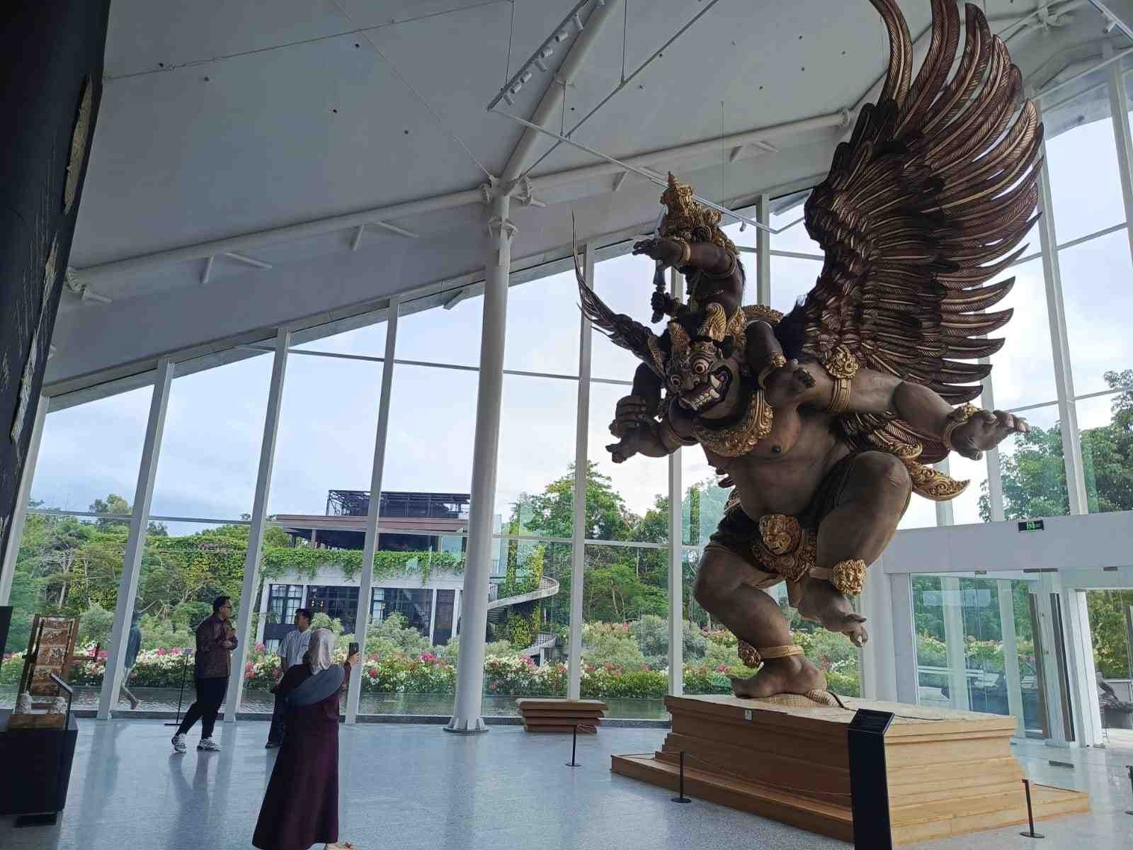 KHAS BALI: Salah satu karya ogoh-ogoh yang tersaji di SAKA Museum, Jimbaran, Badung.