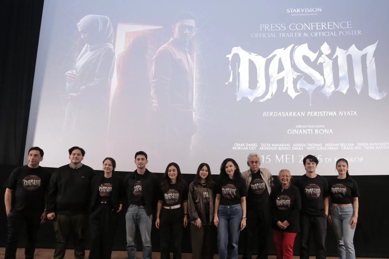 Peluncuran Film Dasim. Film karya sutradara Ginanti Rona ini sudah tayang di bioskop tanah air mulai Kamis (15/5).