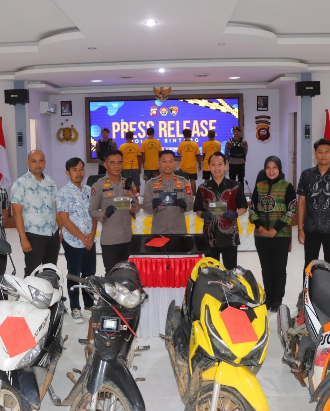 CURANMOR : Polres Sintang berhasil ungkap empat kasus curanmor yang terjadi di wilayah Kabupaten Sintang