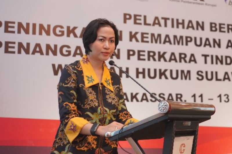 Direktur Koordinasi dan Supervisi Wilayah III KPK, Ely Kusumastuti.